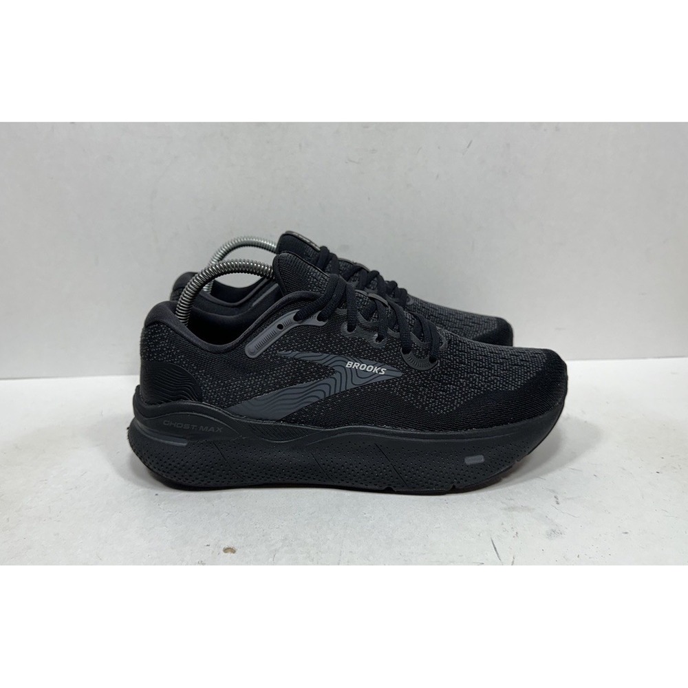 Brooks Ghost Max Women's Size 9 D Wide Black Ebony Running Shoes 1203951d020